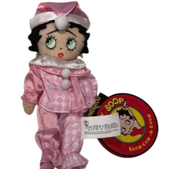 Betty Boop  2004 Jester Clown Rag Doll - Picture 8 of 11